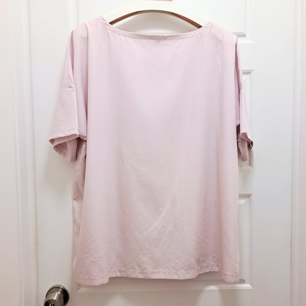 Eileen Fisher Bateau Neck Top Ceramic Size XL - Picture 4 of 7